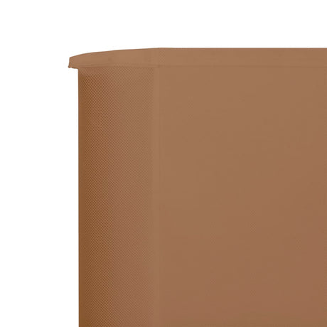 Windscherm 3-panelen 400x80 cm stof taupe - AllerleiShop