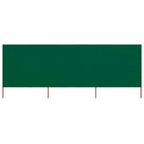 Windscherm 3-panelen 400x160 cm stof groen