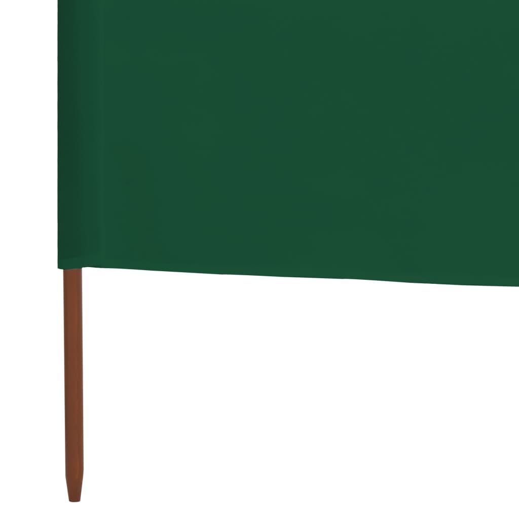Windscherm 3-panelen 400x160 cm stof groen