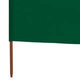 Windscherm 3-panelen 400x160 cm stof groen