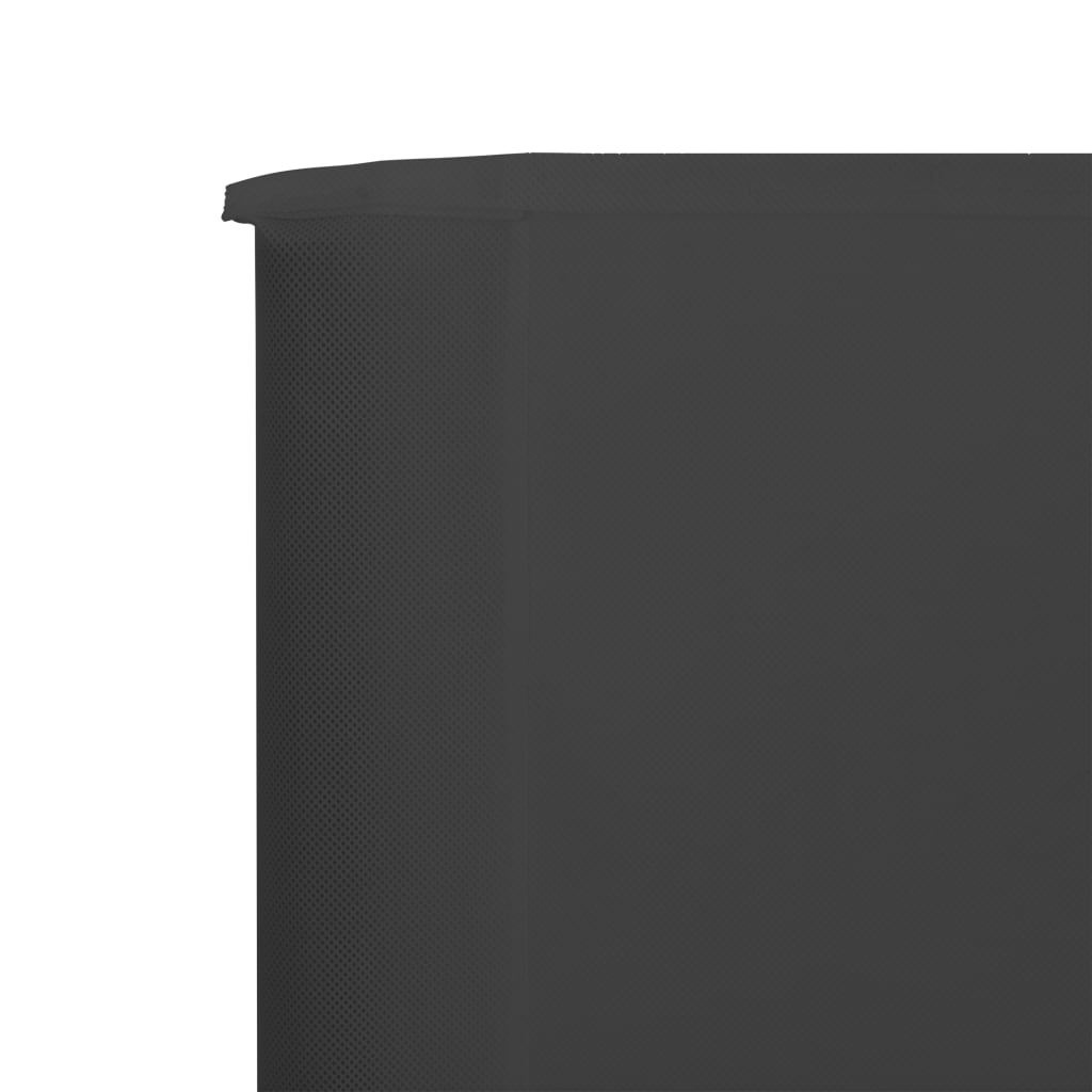 Windscherm 3-panelen 400x160 cm stof antraciet