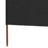 Windscherm 3-panelen 400x160 cm stof antraciet
