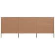 Windscherm 3-panelen 400x160 cm stof taupe - AllerleiShop