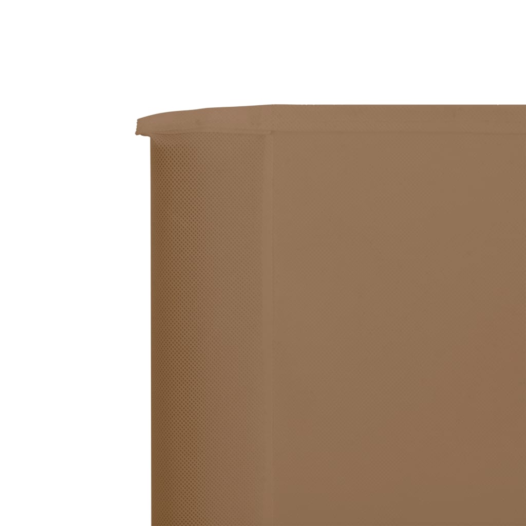 Windscherm 5-panelen 600x80 cm stof taupe - AllerleiShop