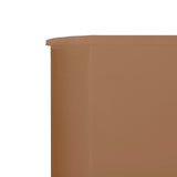 Windscherm 5-panelen 600x80 cm stof taupe - AllerleiShop