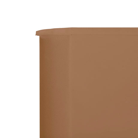 Windscherm 5-panelen 600x80 cm stof taupe - AllerleiShop