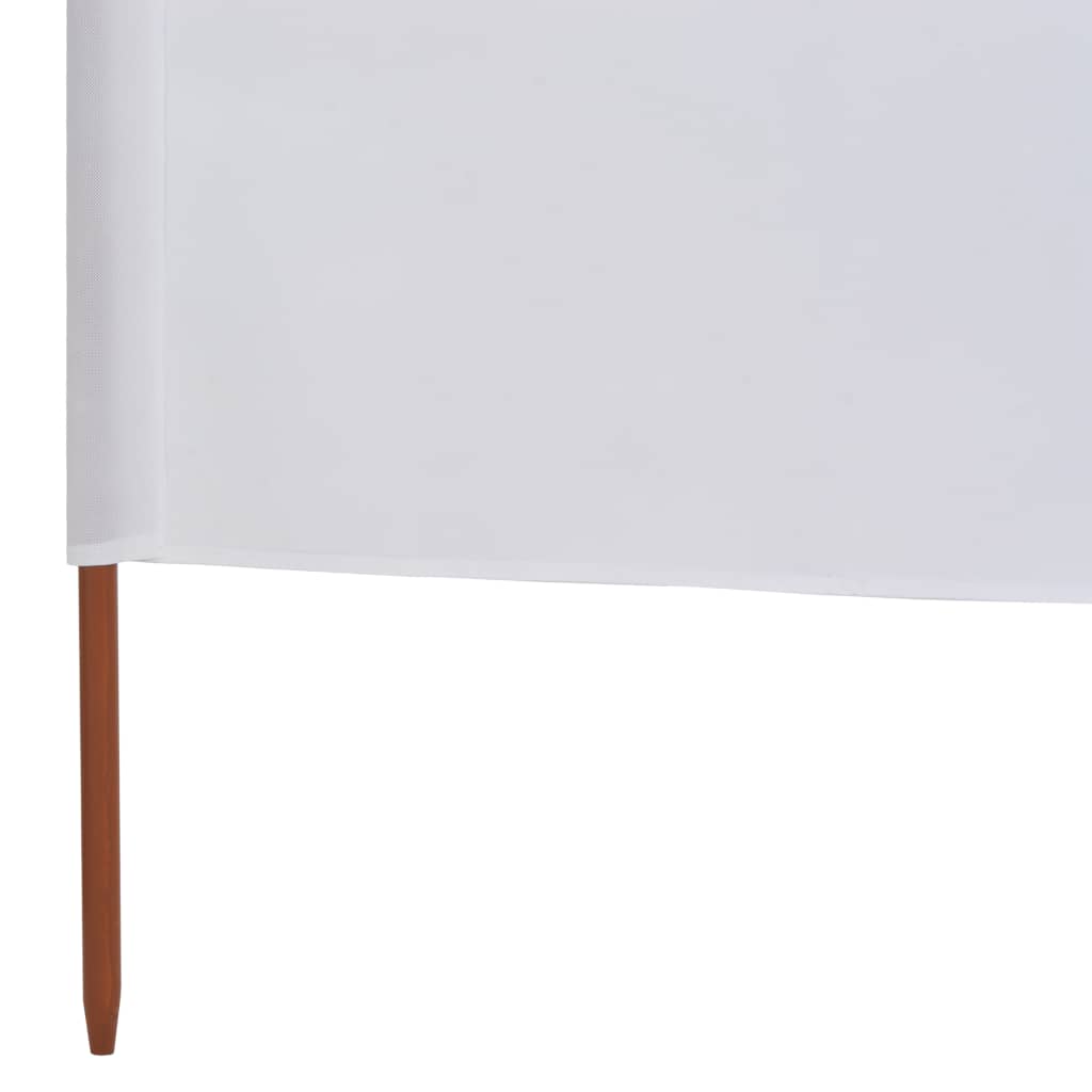 Windscherm 5-panelen 600x120 cm stof zandwit - AllerleiShop