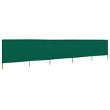 Windscherm 5-panelen 600x120 cm stof groen - AllerleiShop