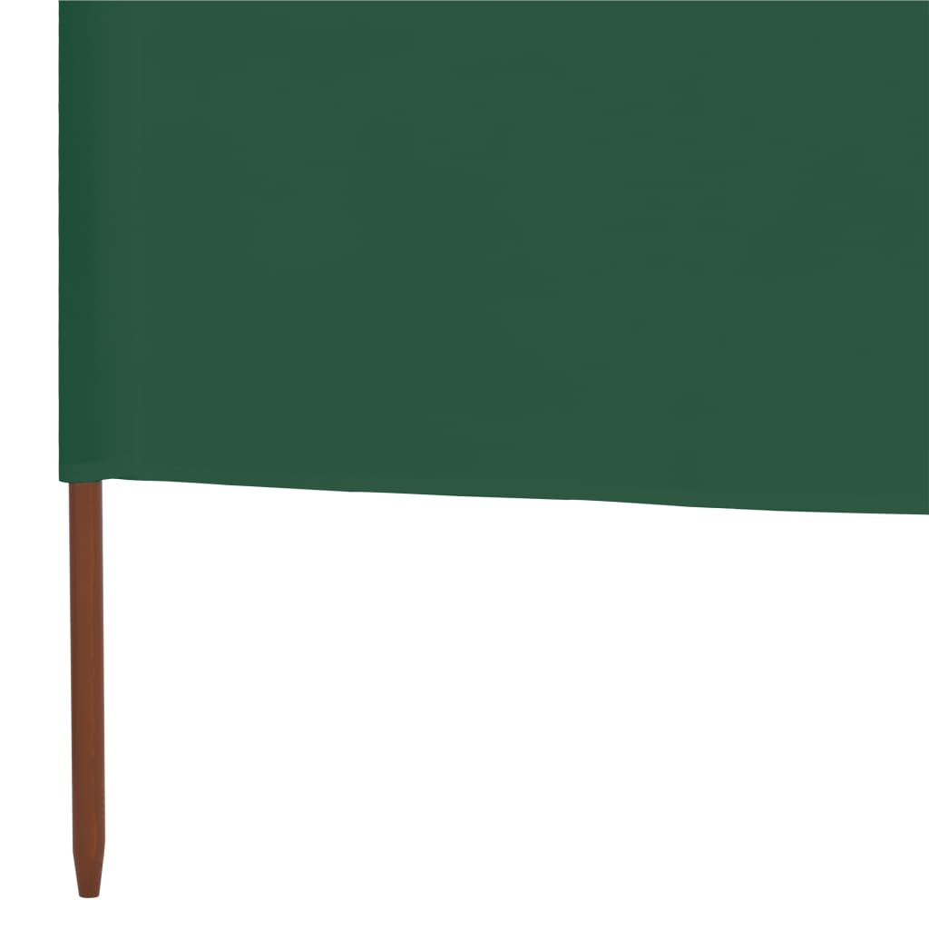 Windscherm 5-panelen 600x120 cm stof groen - AllerleiShop