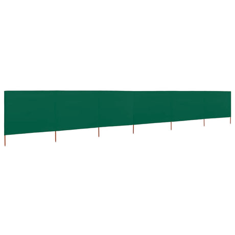 Windscherm 6-panelen 800x120 cm stof groen - AllerleiShop