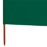 Windscherm 6-panelen 800x160 cm stof groen - AllerleiShop