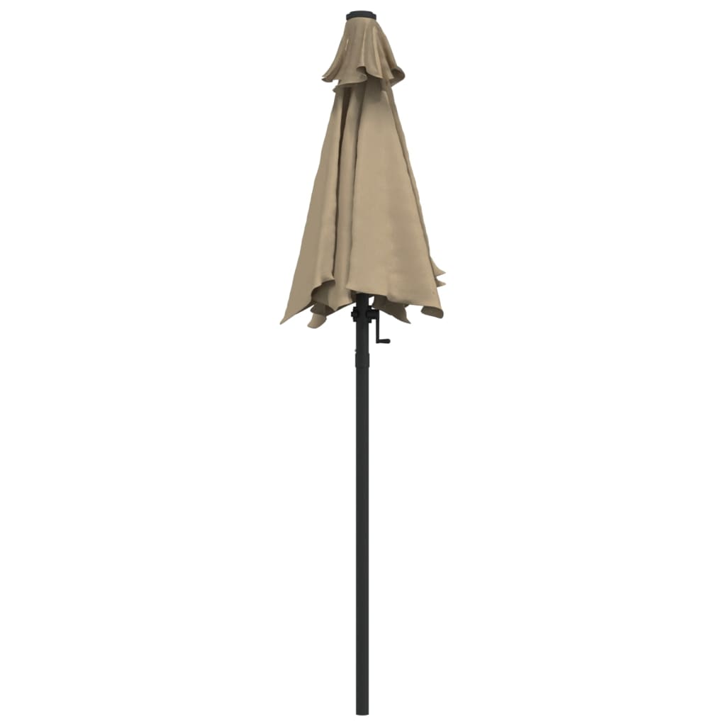 Parasol 200x224 cm aluminium taupe - AllerleiShop