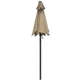 Parasol 200x224 cm aluminium taupe - AllerleiShop