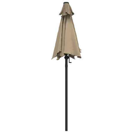 Parasol 200x224 cm aluminium taupe - AllerleiShop