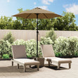 Parasol 200x224 cm aluminium taupe - AllerleiShop