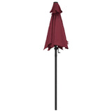 Parasol 200x224 cm aluminium bordeauxrood - AllerleiShop