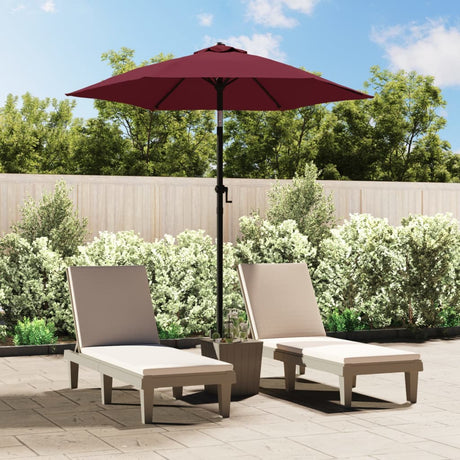 Parasol 200x224 cm aluminium bordeauxrood - AllerleiShop