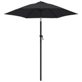 Parasol 200x224 cm aluminium zwart - AllerleiShop