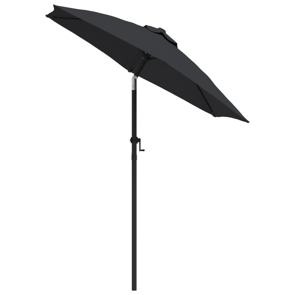 Parasol 200x224 cm aluminium zwart - AllerleiShop