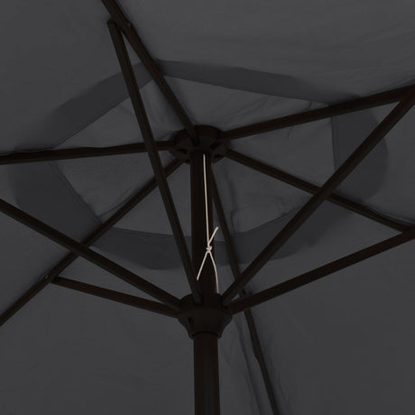 Parasol 200x224 cm aluminium zwart - AllerleiShop