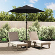 Parasol 200x224 cm aluminium zwart - AllerleiShop