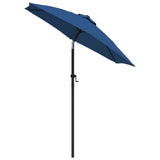 Parasol 200x224 cm aluminium blauw - AllerleiShop