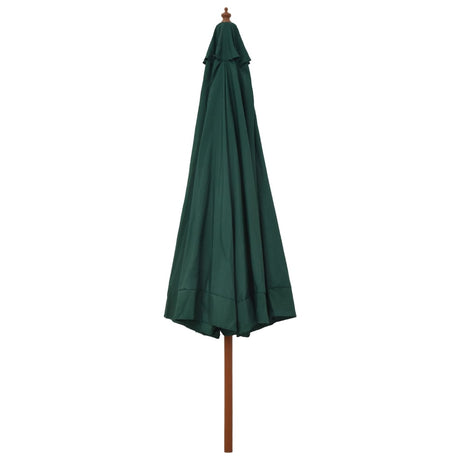 Parasol met houten paal 330 cm groen - AllerleiShop