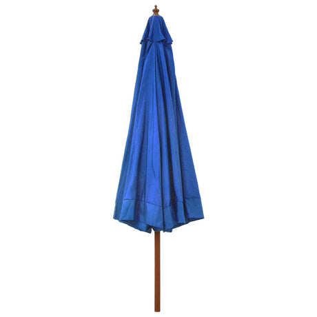 Parasol met houten paal 330 cm azuurblauw - AllerleiShop