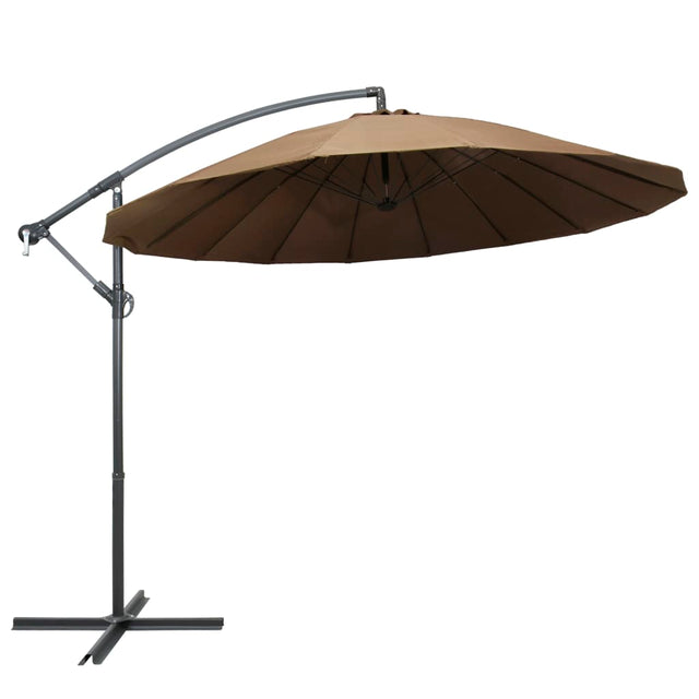 Zweefparasol met aluminium paal 3 m taupe - AllerleiShop