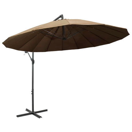 Zweefparasol met aluminium paal 3 m taupe - AllerleiShop