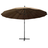 Zweefparasol met aluminium paal 3 m taupe - AllerleiShop