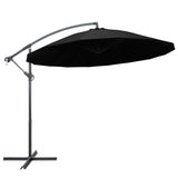 Zweefparasol met aluminium paal 3 m zwart - AllerleiShop