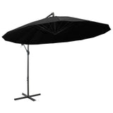 Zweefparasol met aluminium paal 3 m zwart - AllerleiShop