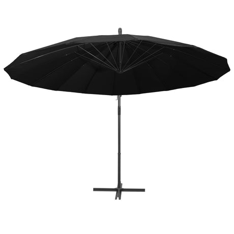 Zweefparasol met aluminium paal 3 m zwart - AllerleiShop