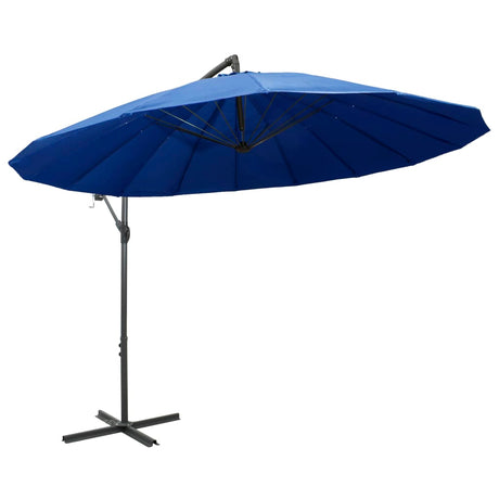 Zweefparasol met aluminium paal 3 m blauw - AllerleiShop