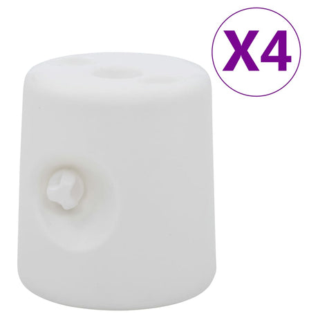 Prieelgewichten 4 st PE wit - AllerleiShop