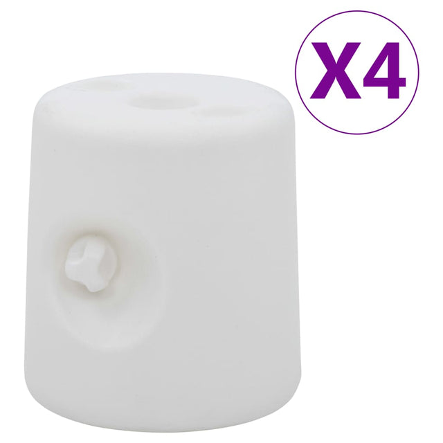 Prieelgewichten 4 st PE wit - AllerleiShop