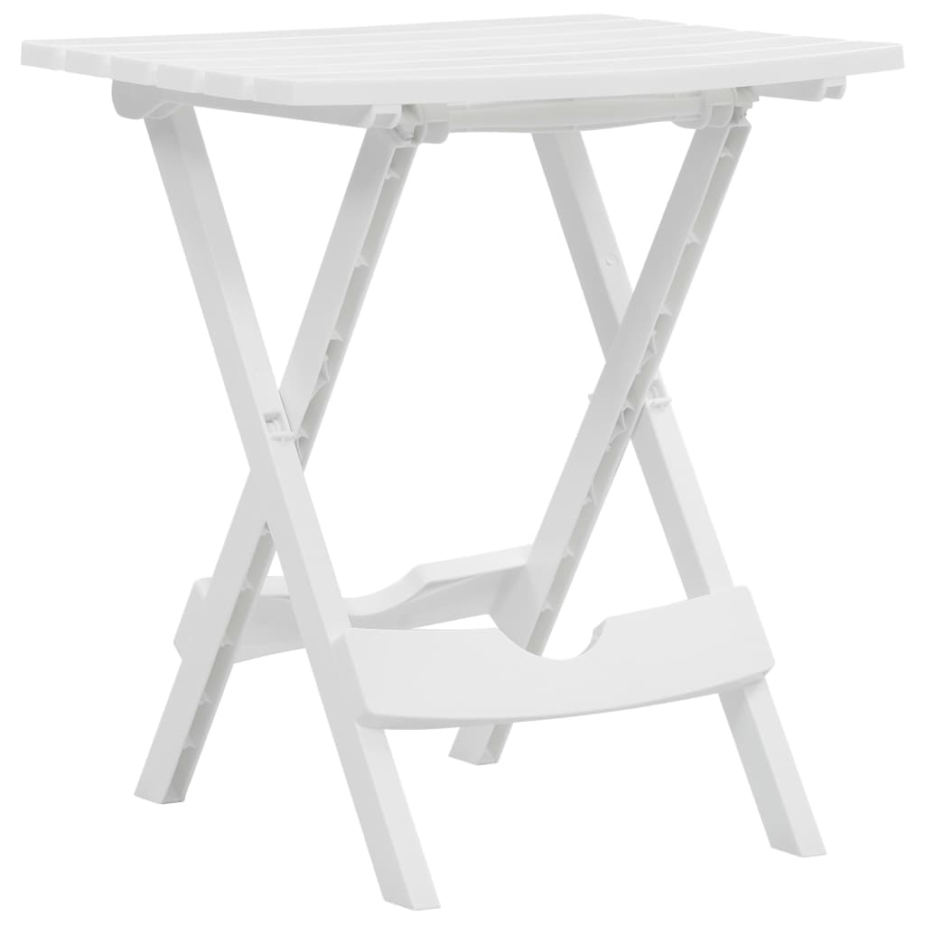 Tuintafel inklapbaar 44,5x38,5x50 cm wit - AllerleiShop