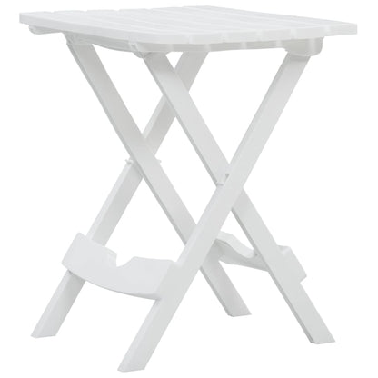 Tuintafel inklapbaar 44,5x38,5x50 cm wit - AllerleiShop