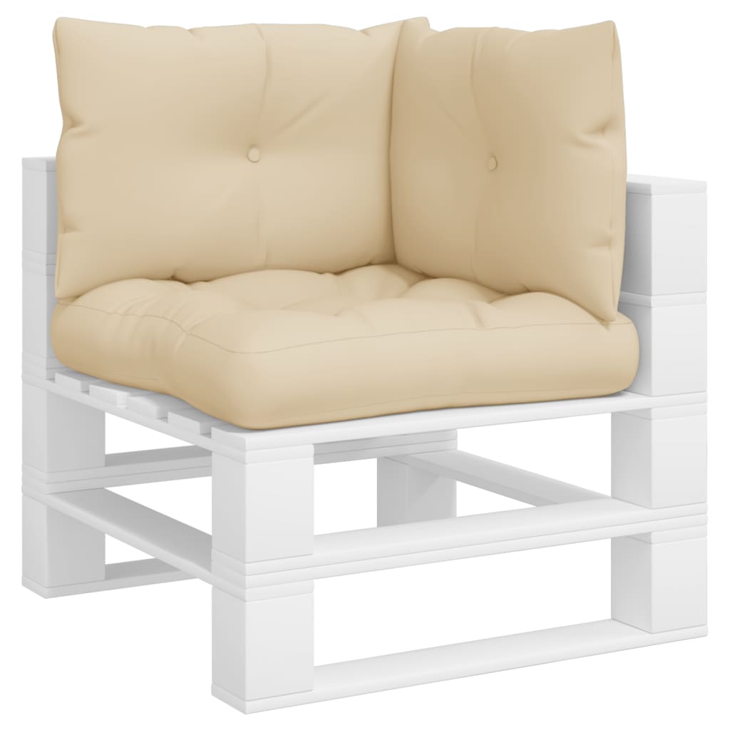 Palletkussens 3 st stof beige - AllerleiShop