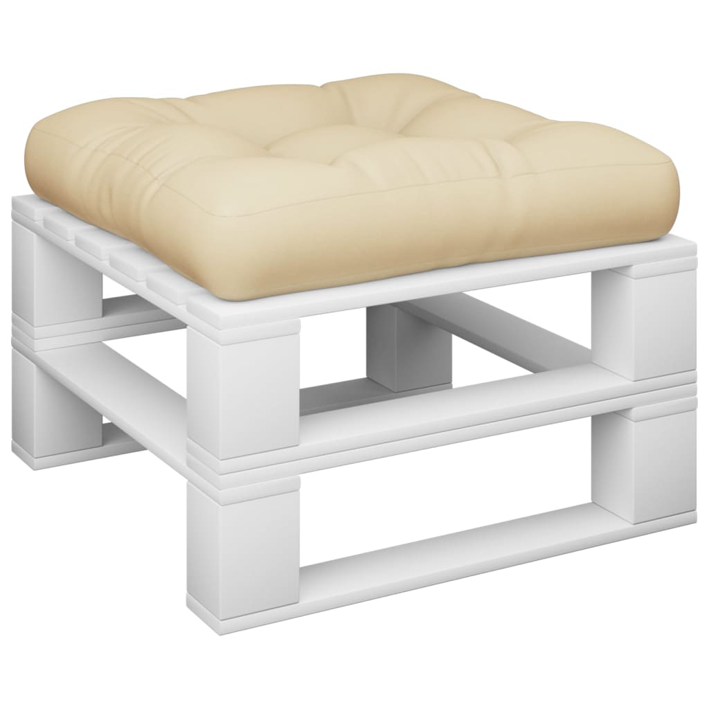 Palletkussen 60x61,5x10 cm stof beige - AllerleiShop