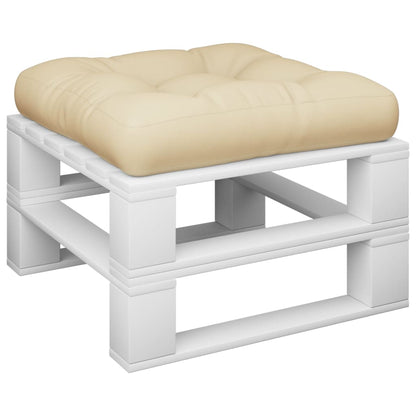 Palletkussen 60x61,5x10 cm stof beige - AllerleiShop