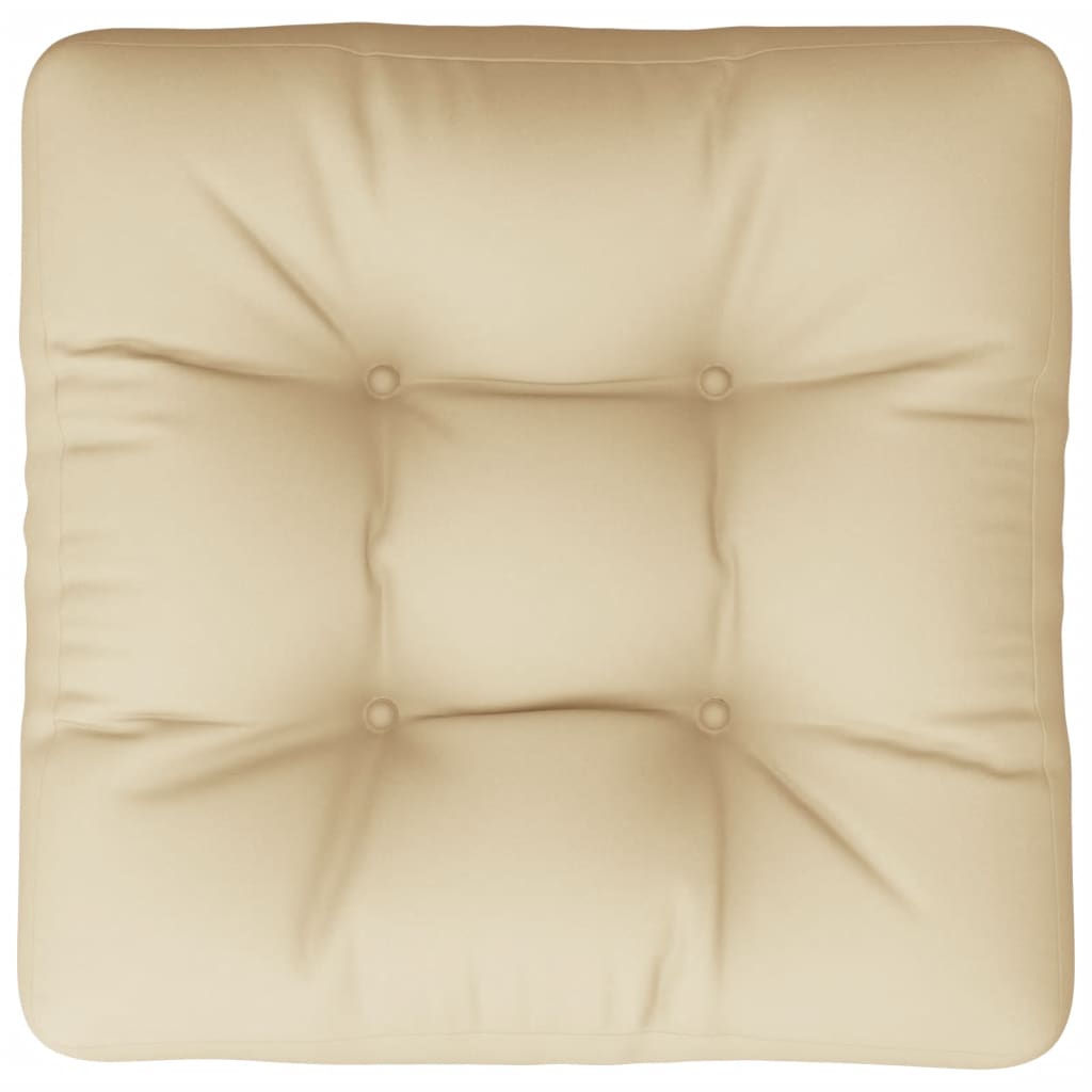 Palletkussen 60x61,5x10 cm stof beige - AllerleiShop