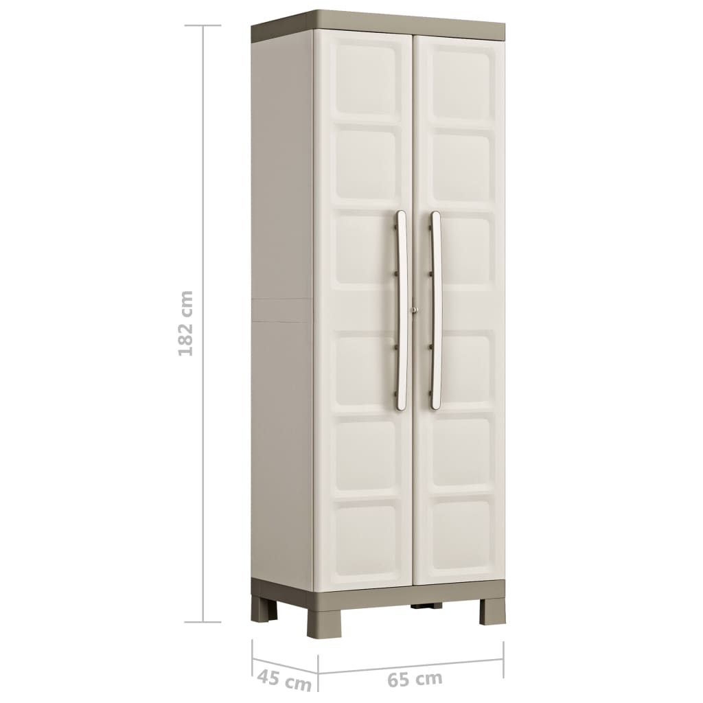 Opbergkast Excellence 182 cm beige en taupe