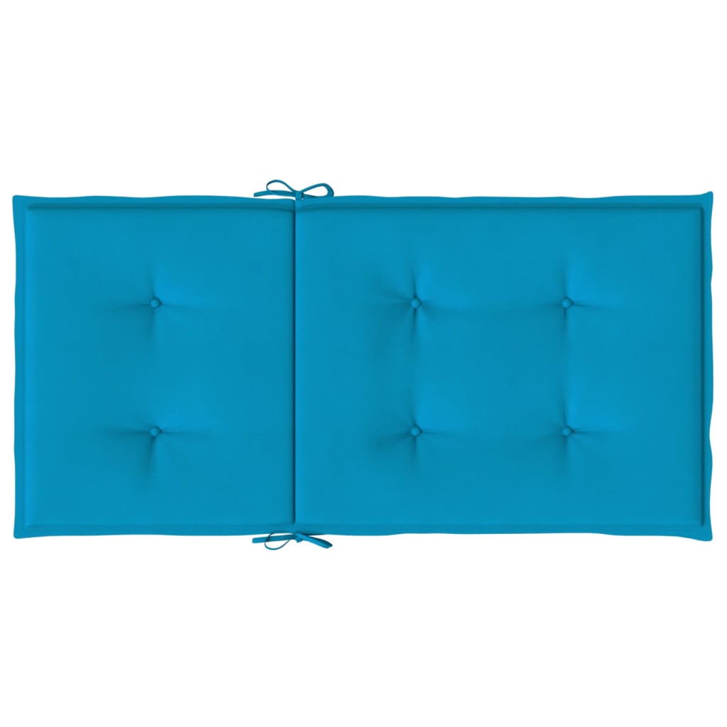 Tuinstoelkussens lage rug 2 st 100x50x3 cm oxford stof blauw - AllerleiShop