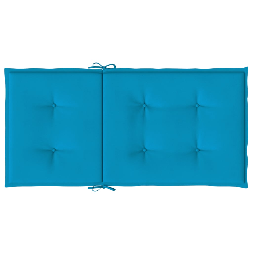 Tuinstoelkussens lage rug 4 st 100x50x3 cm oxford stof blauw - AllerleiShop