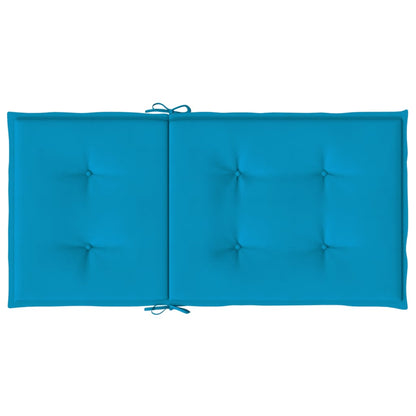 Tuinstoelkussens lage rug 4 st 100x50x3 cm oxford stof blauw - AllerleiShop