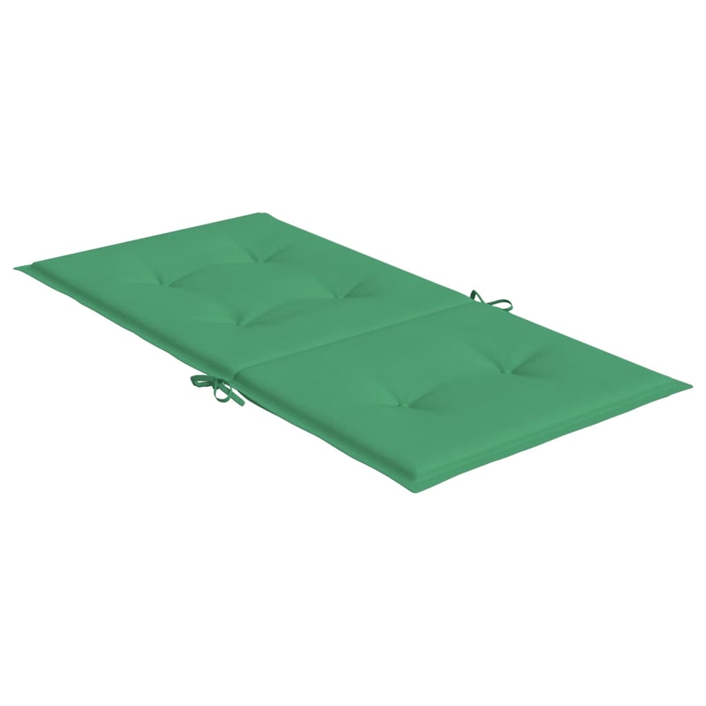 Tuinstoelkussens lage rug 2 st 100x50x3 cm oxford stof groen - AllerleiShop