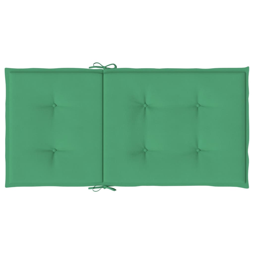 Tuinstoelkussens lage rug 4 st 100x50x3 cm oxford stof groen - AllerleiShop