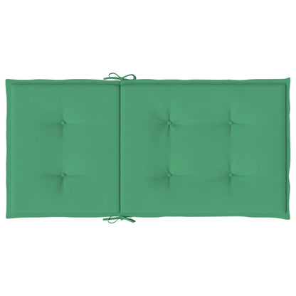 Tuinstoelkussens lage rug 4 st 100x50x3 cm oxford stof groen - AllerleiShop